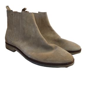 Asos Men's Chelsea Beige Suede Boots